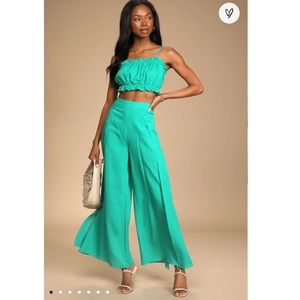 Turquoise two piece set.